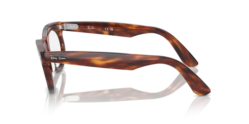 Ray - Ban Unisex RX2242V WAYFARER OVAL 2144 Montature da vista Acetato Marrone Trasparente Rotonda Normale miniatura 3