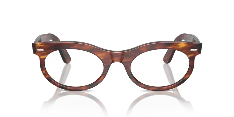 Ray - Ban Unisex RX2242V WAYFARER OVAL 2144 Montature da vista Acetato Marrone Trasparente Rotonda Normale miniatura 2