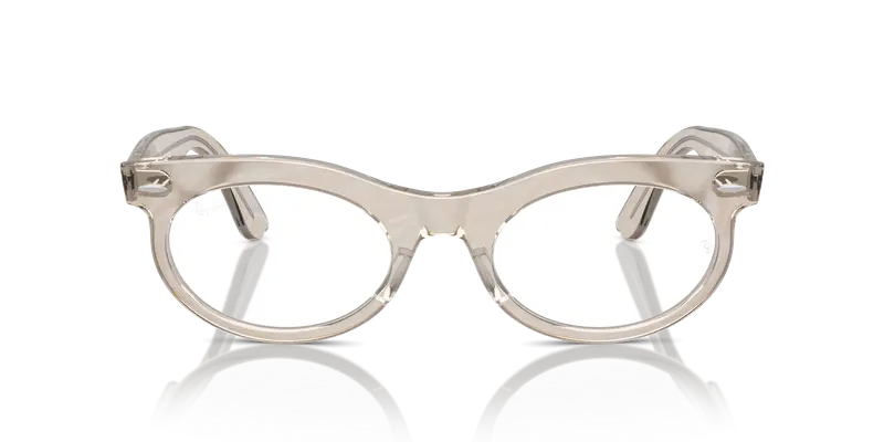 Ray - Ban Unisex RX2242V WAYFARER OVAL 8291 Montature da vista Acetato Grigio Trasparente Rotonda Normale miniatura 2