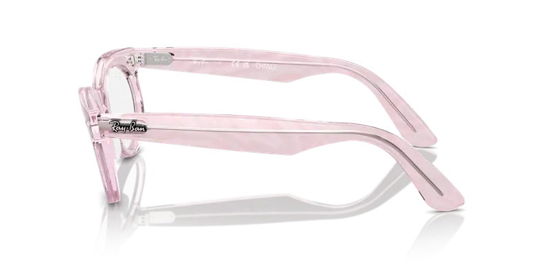 Ray - Ban Unisex RX2242V WAYFARER OVAL 8292 Montature da vista Acetato Viola Trasparente Rotonda Normale miniatura 3