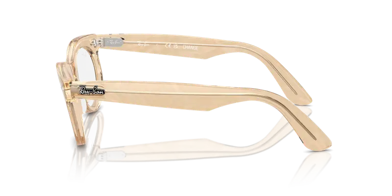 Ray - Ban Unisex RX2242V WAYFARER OVAL 8294 Montature da vista Acetato Marrone Trasparente Rotonda Normale miniatura 3