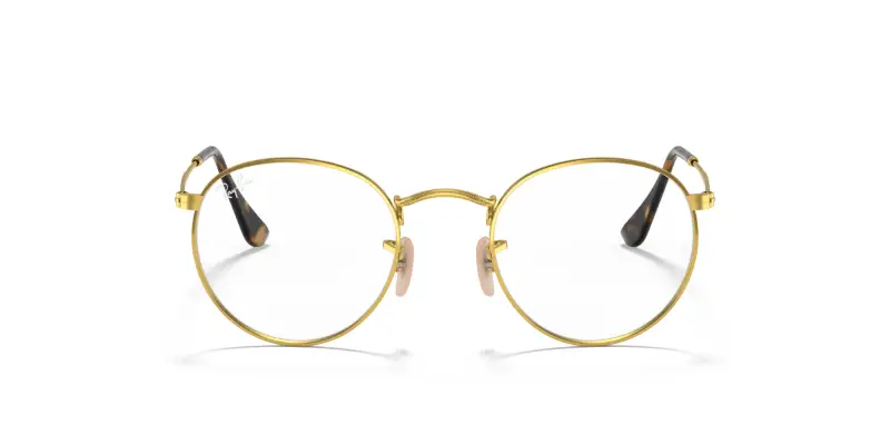 Unisex RX3447V ROUND METAL 2500 Montature da vista Metallo Oro Trasparente Rotonda Normale miniatura 3