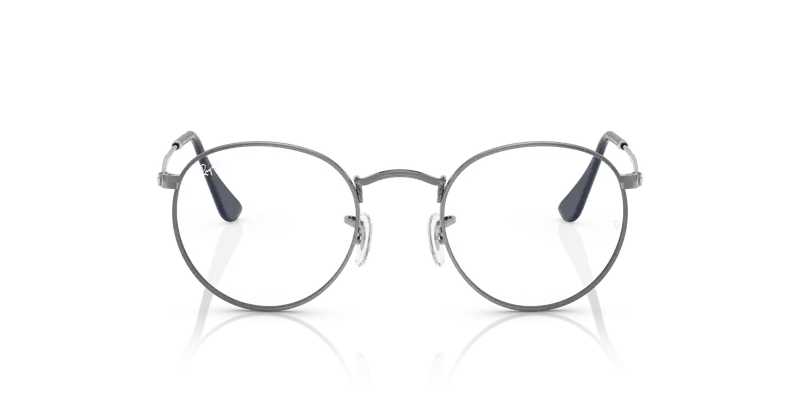 Ray - Ban Unisex RX3447V ROUND METAL 2502 Montature da vista Metallo Grigio Trasparente Rotonda Normale miniatura 2