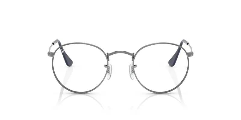 Unisex RX3447V ROUND METAL 2502 Montature da vista Metallo Grigio Trasparente Rotonda Normale miniatura 3