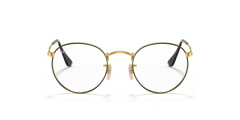 Ray - Ban Unisex RX3447V ROUND METAL 2991 Montature da vista Metallo Nero Trasparente Rotonda Normale miniatura 2