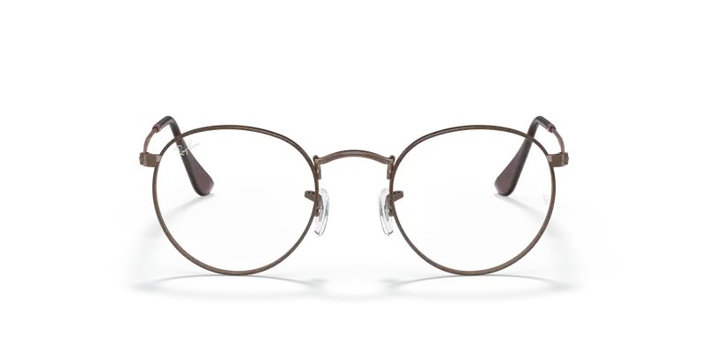 Ray - Ban Unisex RX3447V ROUND METAL 3120 Montature da vista Metallo Marrone Trasparente Rotonda Normale miniatura 2