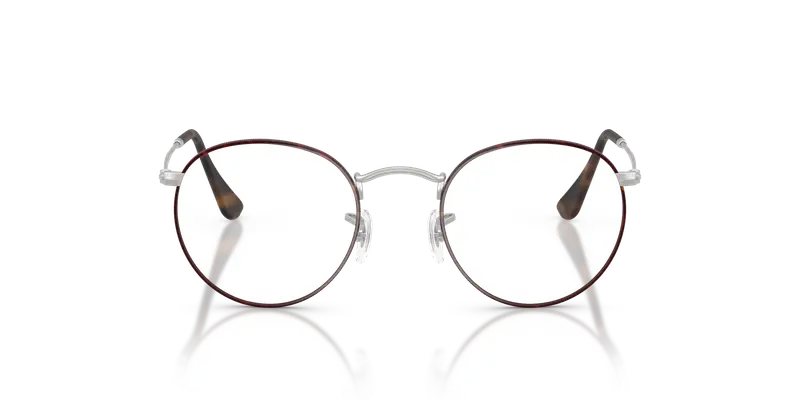 Ray - Ban Unisex RX3447V ROUND METAL 3194 Montature da vista Metallo Havana Trasparente Rotonda Normale miniatura 2