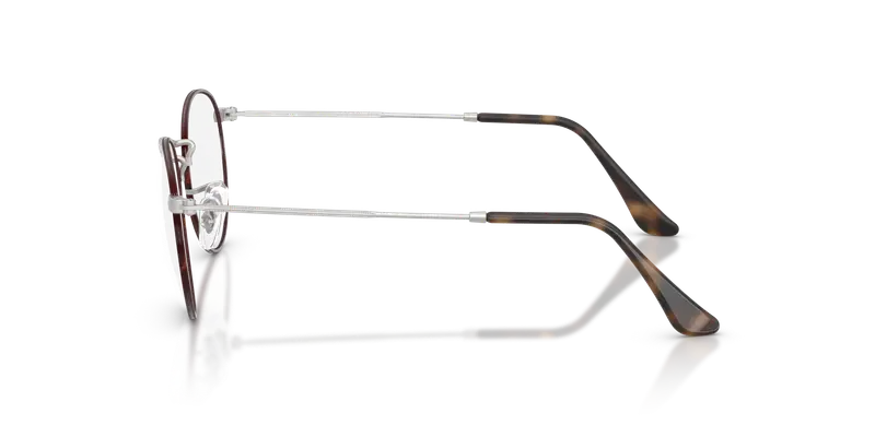 Ray - Ban Unisex RX3447V ROUND METAL 3194 Montature da vista Metallo Havana Trasparente Rotonda Normale miniatura 3