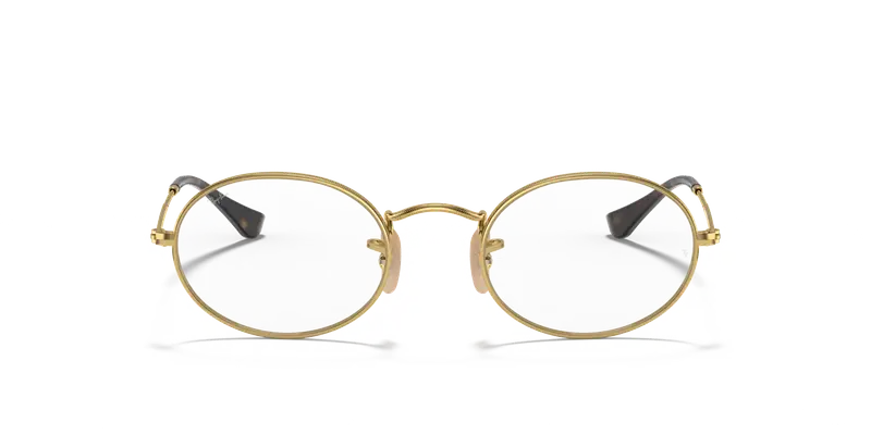 Ray - Ban Unisex RX3547V OVAL 2500 Montature da vista Metallo Oro Trasparente Rotonda Normale miniatura 2