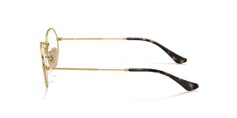 Ray - Ban Unisex RX3547V OVAL 2500 Montature da vista Metallo Oro Trasparente Rotonda Normale miniatura 3