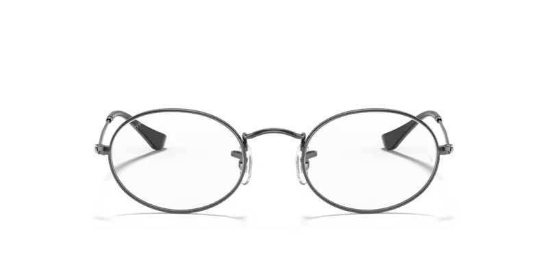 Ray - Ban Unisex RX3547V OVAL 2502 Montature da vista Metallo Grigio Trasparente Rotonda Normale miniatura 2
