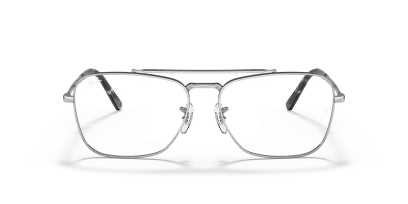 Ray - Ban Unisex RX3636V NEW CARAVAN 2501 Montature da vista Metallo Argento Trasparente Squadrata Normale miniatura 2