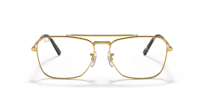 Ray - Ban Unisex RX3636V NEW CARAVAN 3086 Montature da vista Metallo Oro Trasparente Squadrata Normale miniatura 2