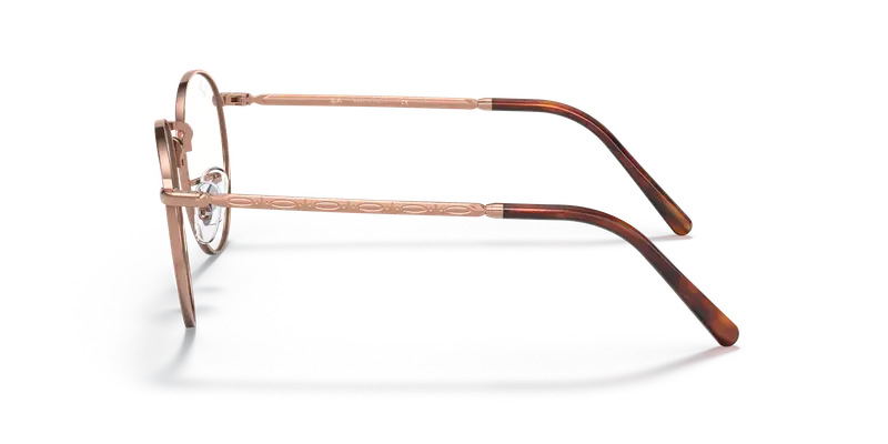 Ray - Ban Unisex RX3637V NEW ROUND 3094 Montature da vista Metallo Oro Trasparente Pantos Normale miniatura 3