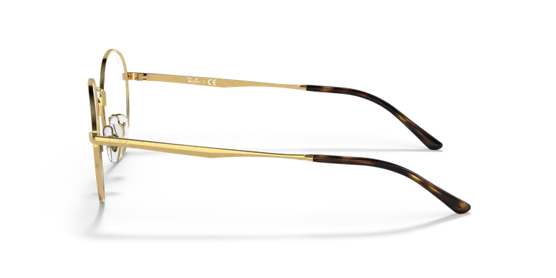 Ray - Ban Unisex RX3681V 2500 Montature da vista Metallo Oro Trasparente Pantos Normale miniatura 3