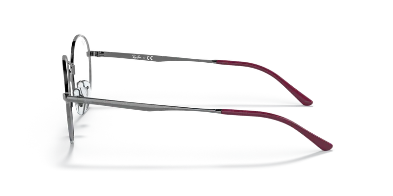 Ray - Ban Unisex RX3681V 2502 Montature da vista Metallo Grigio Trasparente Pantos Normale miniatura 3