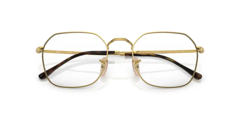 Unisex RX3694V JIM 2500 Montature da vista Metallo Oro Trasparente Geometrica Normale miniatura 2