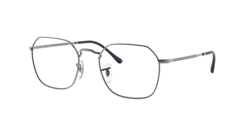 Ray - Ban Unisex RX3694V JIM 2502 Montature da vista Metallo Grigio Trasparente Geometrica Normale