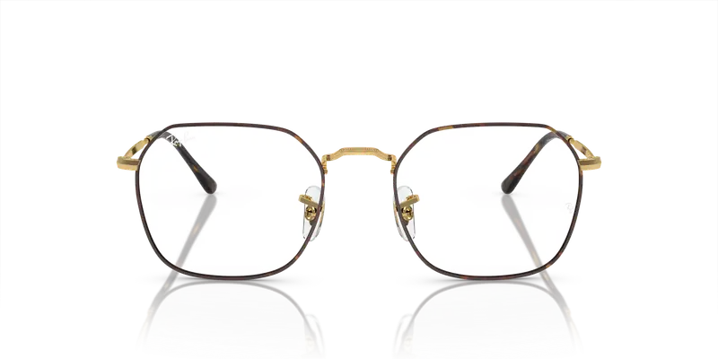 Ray - Ban Unisex RX3694V JIM 3177 Montature da vista Metallo Tartaruga Trasparente Geometrica Normale miniatura 2