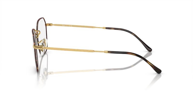 Ray - Ban Unisex RX3694V JIM 3177 Montature da vista Metallo Tartaruga Trasparente Geometrica Normale miniatura 3