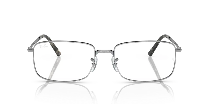 Ray - Ban Unisex RX3717V 2501 Montature da vista Metallo Argento Trasparente Squadrata Normale miniatura 2