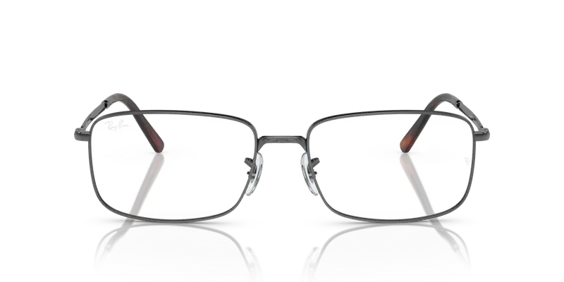 Ray - Ban Unisex RX3717V 2502 Montature da vista Metallo Grigio Trasparente Squadrata Normale miniatura 2