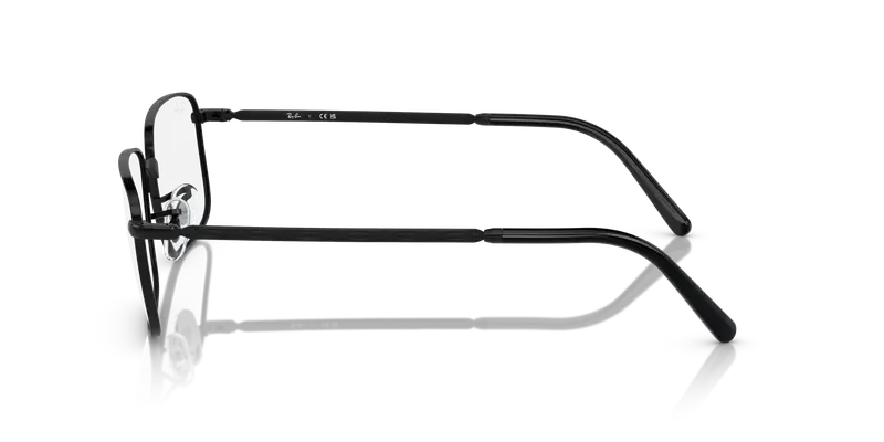 Ray - Ban Unisex RX3717V 2509 Montature da vista Metallo Nero Trasparente Squadrata Normale miniatura 3