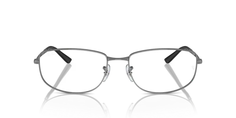 Ray - Ban Unisex RX3732V 2502 Montature da vista Metallo Grigio Trasparente Geometrica Normale miniatura 2