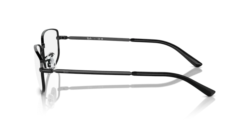 Ray - Ban Unisex RX3732V 2509 Montature da vista Metallo Nero Trasparente Geometrica Normale miniatura 3
