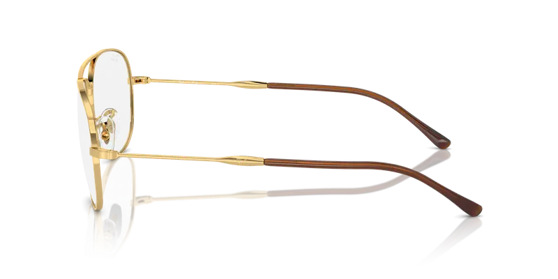 Ray - Ban Unisex RX3735V BAIN BRIDGE 2500 Montature da vista Metallo Oro Trasparente Pilot Normale miniatura 3