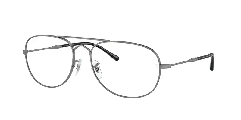 Ray - Ban Unisex RX3735V BAIN BRIDGE 2502 Montature da vista Metallo Grigio Trasparente Pilot Normale