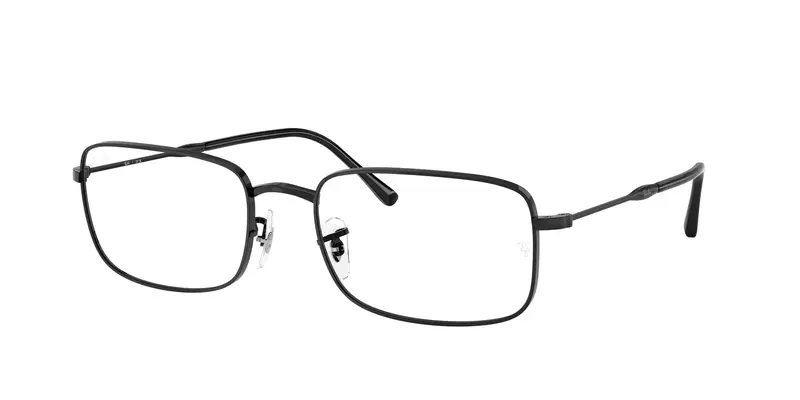 Unisex RX3746V 2509 Montature da vista Metallo Nero Trasparente Geometrica Normale