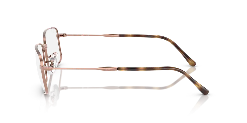 Ray - Ban Unisex RX3746V 2943 Montature da vista Metallo Bronzo Trasparente Geometrica Normale miniatura 3