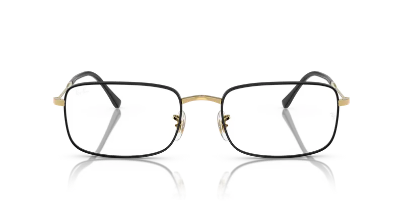 Ray - Ban Unisex RX3746V 3175 Montature da vista Metallo Nero Trasparente Geometrica Normale miniatura 2