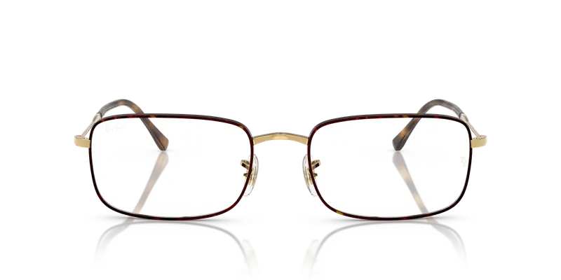 Ray - Ban Unisex RX3746V 3177 Montature da vista Metallo Tartaruga Trasparente Geometrica Normale miniatura 2