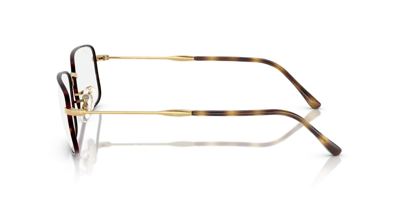 Ray - Ban Unisex RX3746V 3177 Montature da vista Metallo Tartaruga Trasparente Geometrica Normale miniatura 3