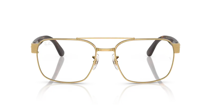 Ray - Ban Unisex RX3751V 2500 Montature da vista Metallo Oro Trasparente Squadrata Normale miniatura 2