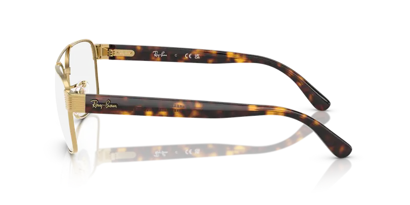 Ray - Ban Unisex RX3751V 2500 Montature da vista Metallo Oro Trasparente Squadrata Normale miniatura 3