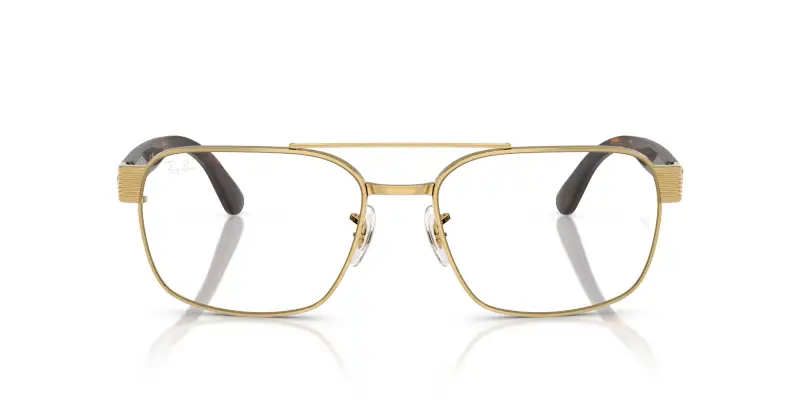 Unisex RX3751V 2500 Montature da vista Metallo Oro Trasparente Squadrata Normale miniatura 3