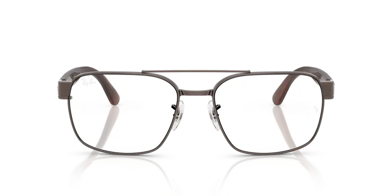 Ray - Ban Unisex RX3751V 3182 Montature da vista Metallo Bronzo Trasparente Squadrata Normale miniatura 2