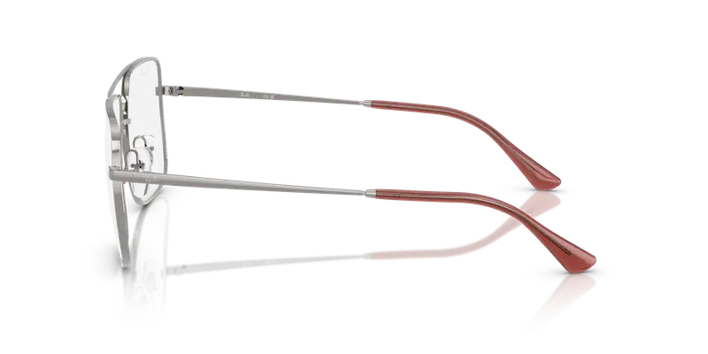 Ray - Ban Unisex RX3758V ARI 2502 Montature da vista Metallo Grigio Trasparente Squadrata Normale miniatura 3