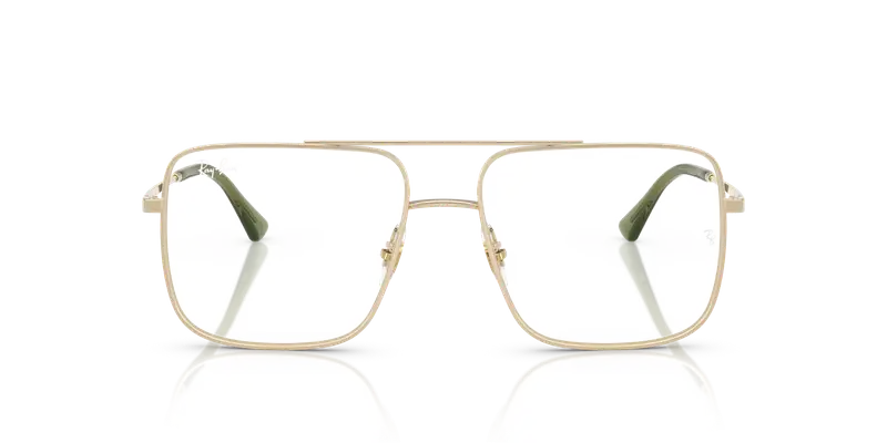 Ray - Ban Unisex RX3758V ARI 2993 Montature da vista Metallo Oro Trasparente Squadrata Normale miniatura 2