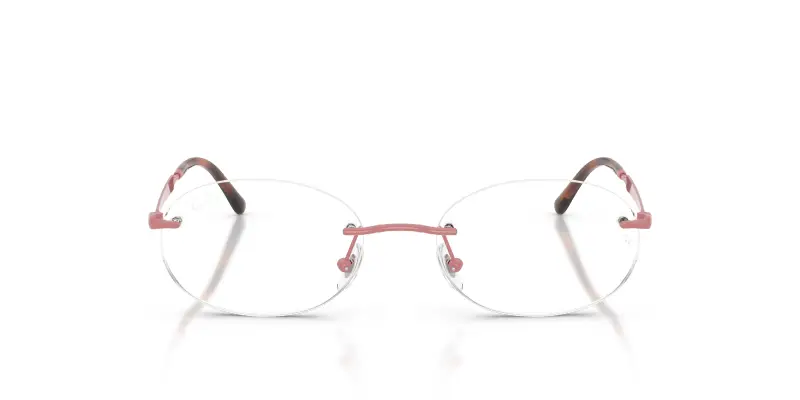 Unisex RX3767V 3206 Montature da vista Metallo Rosa Trasparente Rotonda Normale miniatura 3