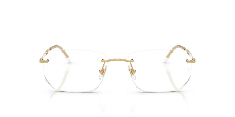 Unisex RX3768V 2500 Montature da vista Metallo Oro Trasparente Geometrica Normale miniatura 3