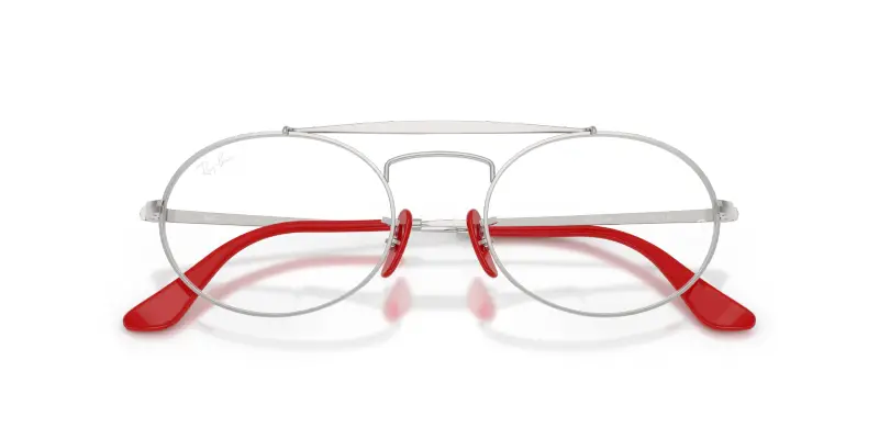 Unisex RX3775VM F007 Montature da vista Metallo Argento Trasparente Rotonda Normale miniatura 2