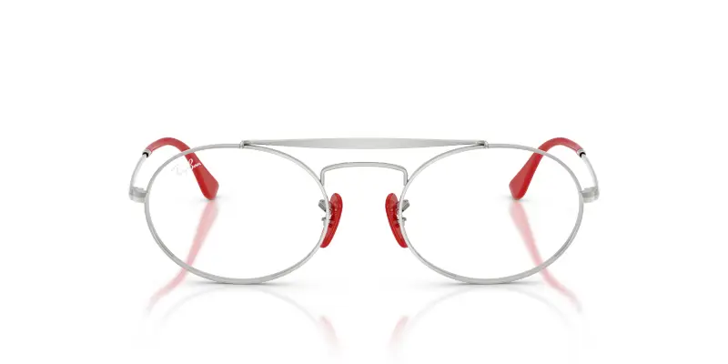 Unisex RX3775VM F007 Montature da vista Metallo Argento Trasparente Rotonda Normale miniatura 3