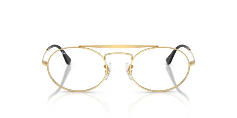 Unisex RX3775VM F133 Montature da vista Metallo Oro Trasparente Rotonda Normale miniatura 3