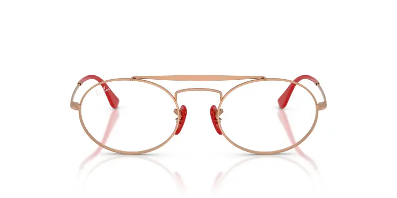 Unisex RX3775VM F135 Montature da vista Metallo Oro Trasparente Rotonda Normale miniatura 3