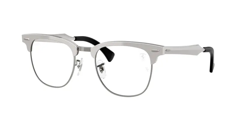 Ray - Ban Unisex RX3807VM  F106 Montature da vista Metallo Grigio Trasparente Squadrata Normale