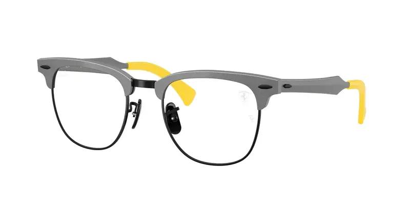 Ray - Ban Unisex RX3807VM  F109 Montature da vista Metallo Grigio Trasparente Squadrata Normale